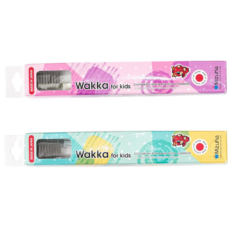 WAKKA Kids Mizuha - Szczoteczka do zębów dla dzieci z Czarną Krzemionką