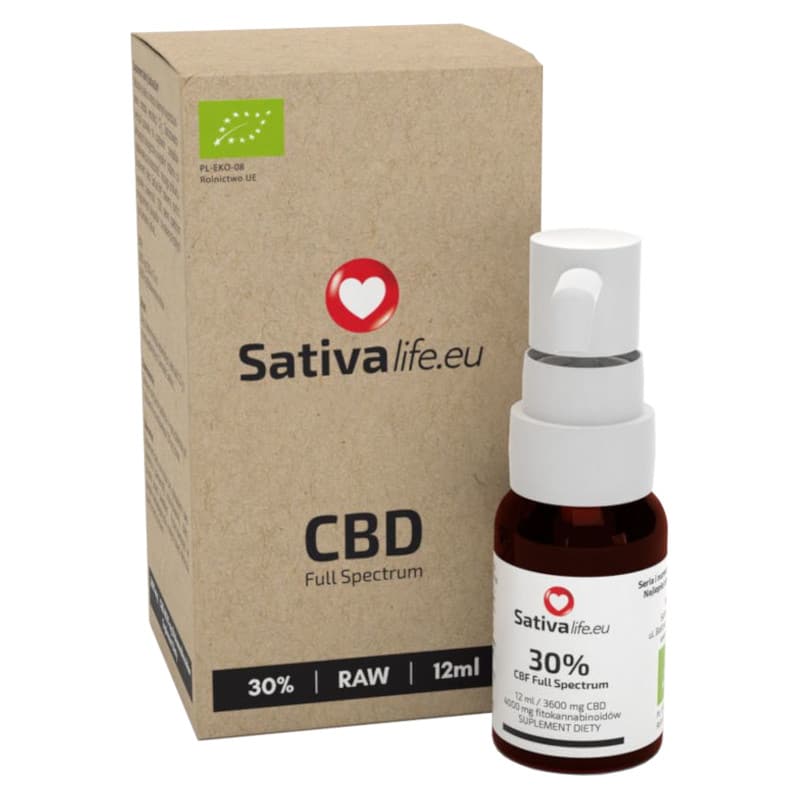 Olejek CBD 30% Sativa Life - Maksymalna moc natury - 12 ml