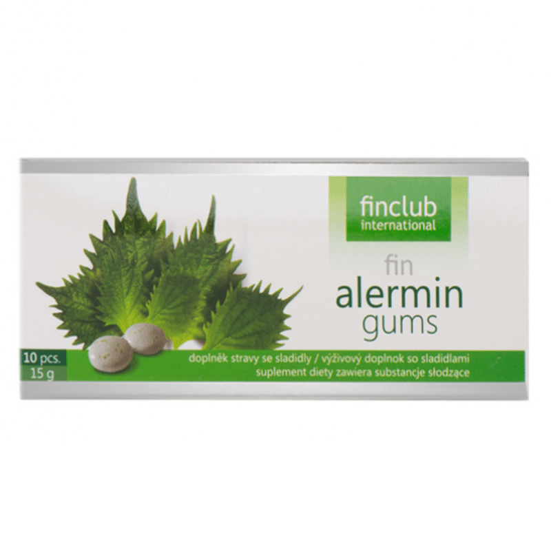 Alermin Finclub - Gumy do żucia z Perillą - 10 gum