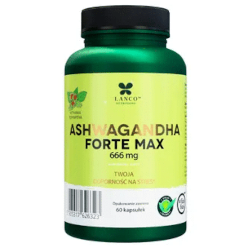 Ashwagandha forte Lanco - Wsparcie organizmu - 60 kapsułek