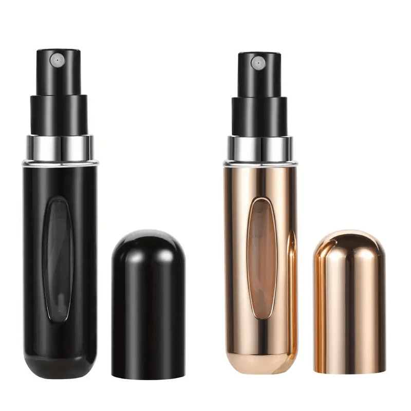 Atomizer podróżny na perfumy - 5ml czarny lub złoty - 1 sztuka (Kolor: zloty)