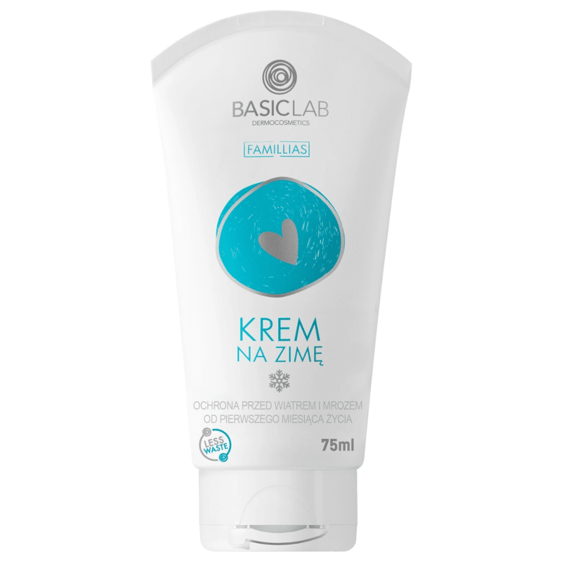 Krem lipidowy na zimę BASICLAB  - Ochrona przed wiatrem i mrozem 75 ml