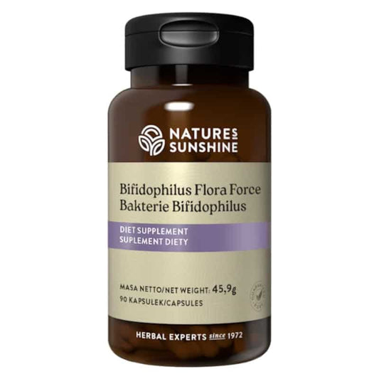 Bakterie Bifidophilus Nature’s Sunshine Probiotyk na odbudowę flory bakteryjnej jelita - 90 kapsułek