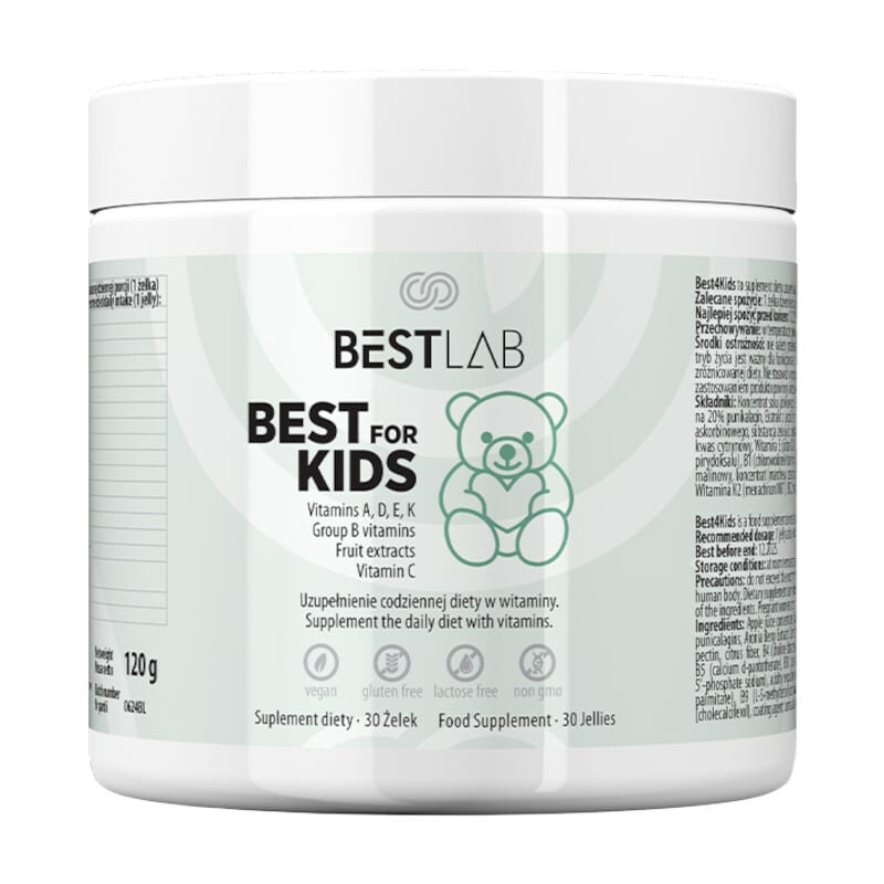 BestForKids Best Lab - Witaminy dla dzieci w formie żelek - 30 sztuk