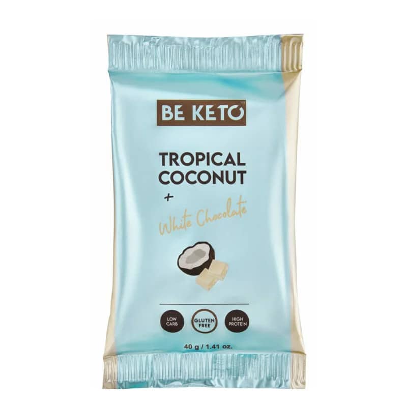 Keto Baton BeKeto - Idealny na szybką energiczną przekąskę - Różne smaki 40 g (Smak: orzechowy)