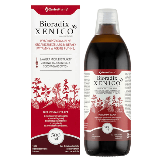 Bioradix Xenico Pharma - Żelazo w płynie - 500 ml