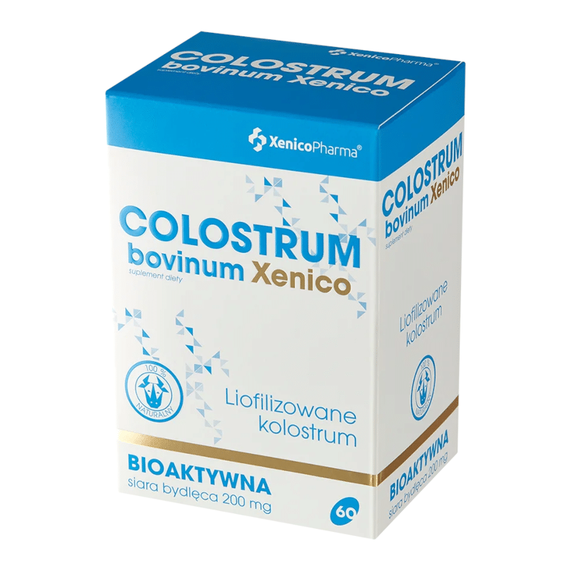Colostrum bovinum Xenico Pharma - Siara bydlęca - 60 kapsułek