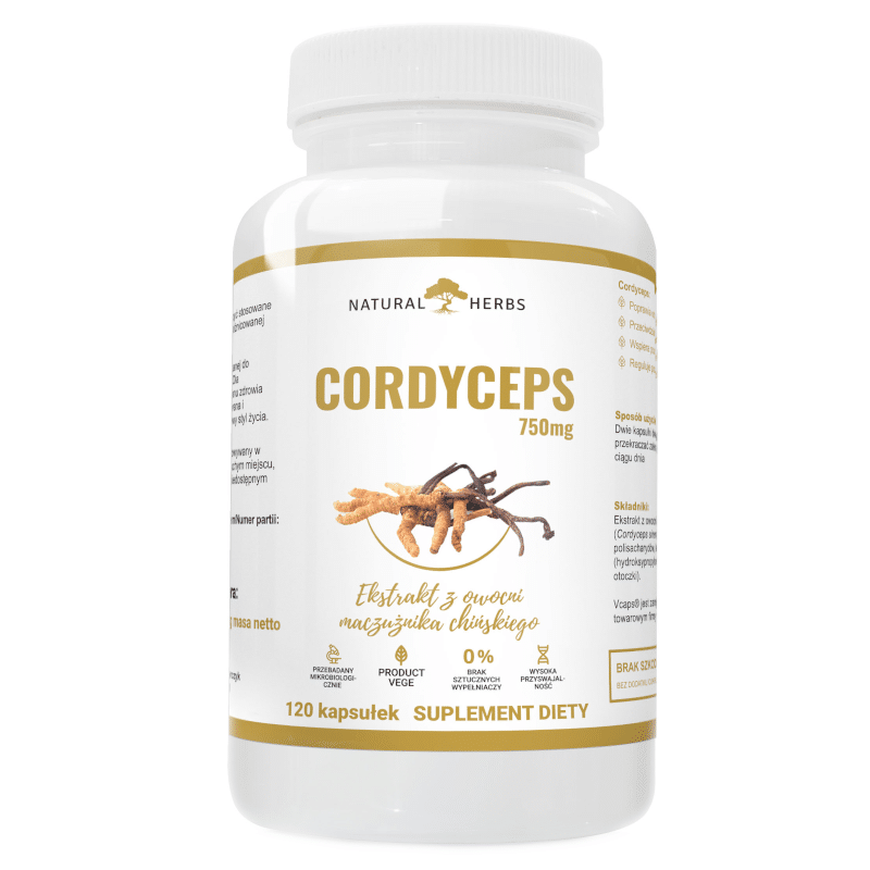 Cordyceps 750 mg Alto Pharma - Wzmacnia odporność - 120 kapsułek