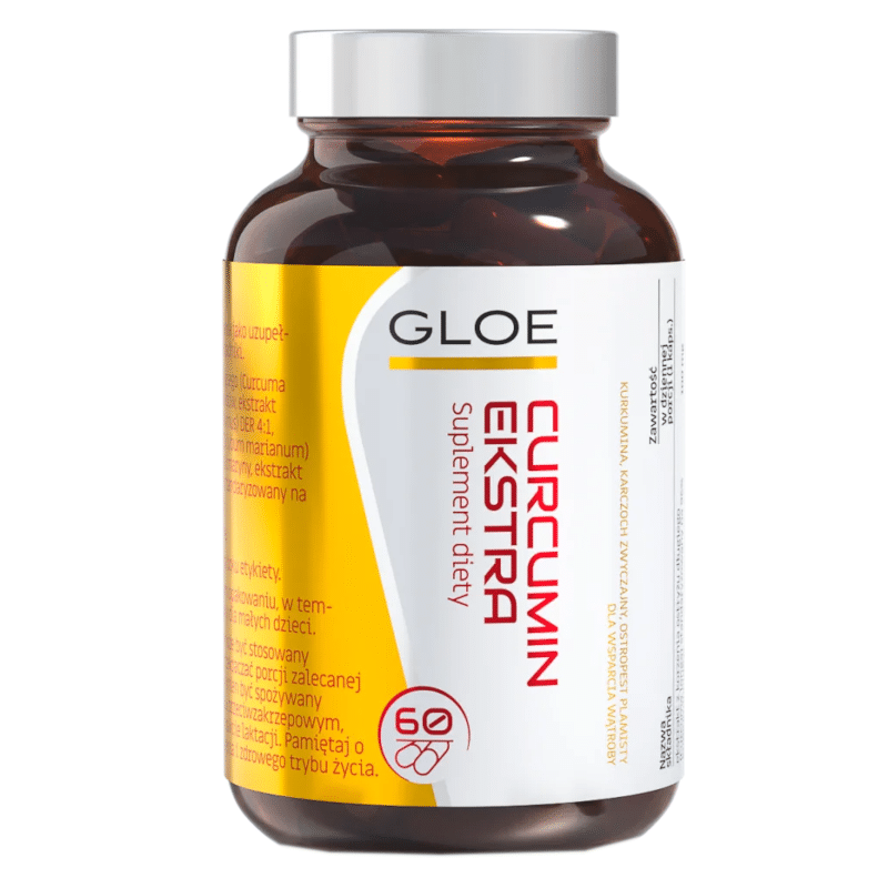 Curcumin ekstra Gloe - Wsparcie wątroby i układu trawiennego - 60 kapsułek