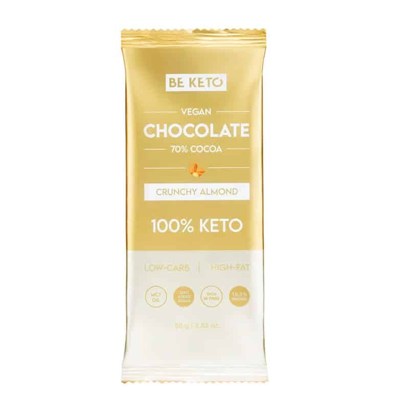 Wegańska Keto Czekolada z Olejem MCT BeKeto - Różne smaki 80 g (Smak: dzika-malina)