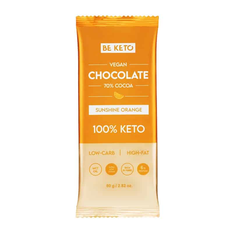 Wegańska Keto Czekolada z Olejem MCT BeKeto - Różne smaki 80 g (Smak: orzech-pekan)
