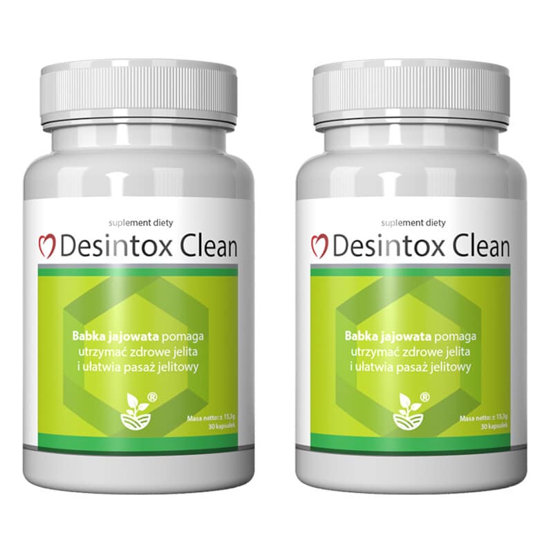 Desintox Clean - Wspomaga oczyszczenie organizmu (Ilosc-opakowan: 2-opakowania)