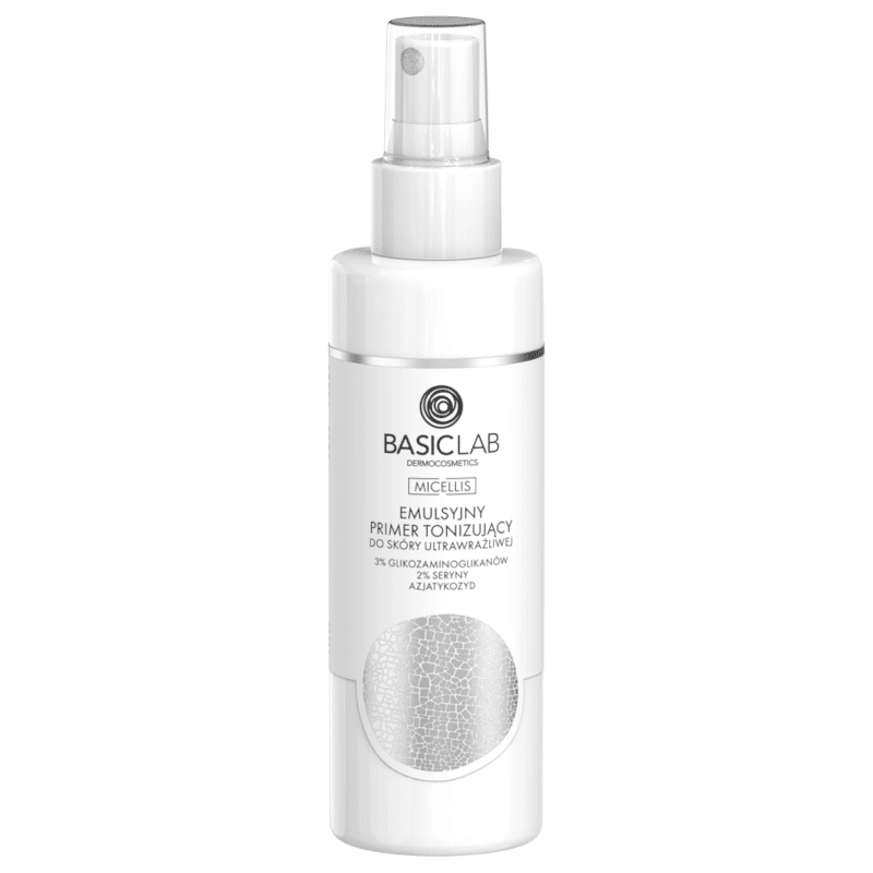 Emulsyjny primer tonizujący BASICLAB - Do skóry ultrawrażliwej - 150 ml