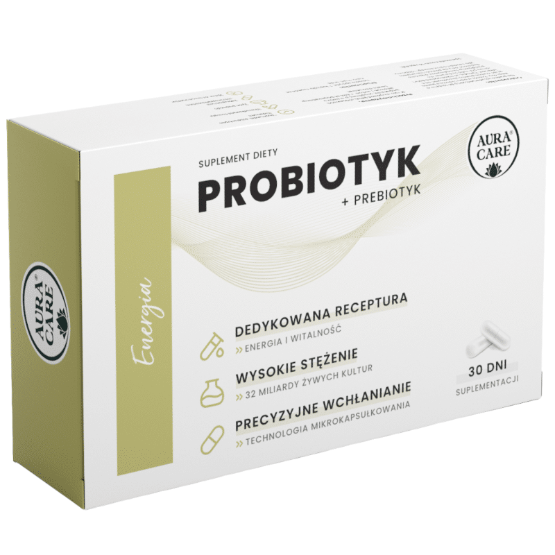 Energia AURA CARE - Probiotyk + prebiotyk - 30 kapsułek