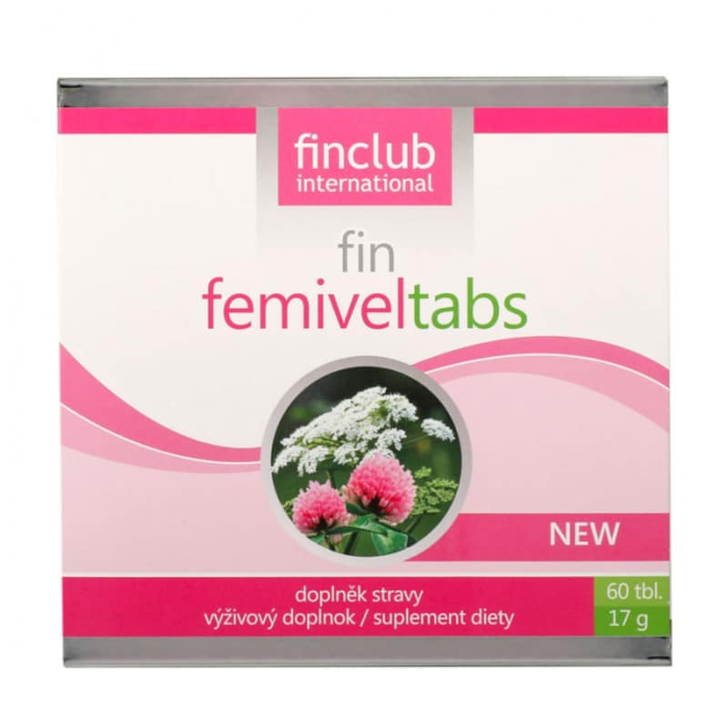 Femiveltabs Finclub - Naturalne wsparcie w okresie menopauzy - 60 tabletek