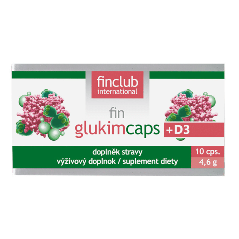 Glukimcaps+D3 Finclub - Beta-glukany i witamina D3 - 10 kapsułek