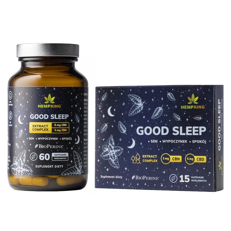 Good Sleep HempKing - Extract Complex na sen (Opakowanie: 15-kapsulek)