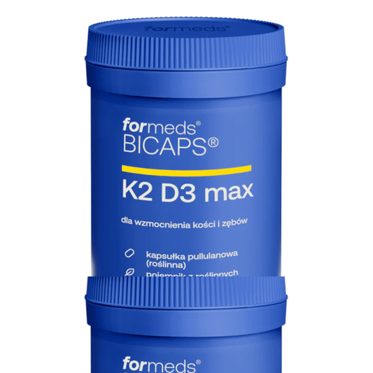 K2 D3 max Formeds Bicaps - Dla wzmocnienia kości i zębów - 60 kapsułek