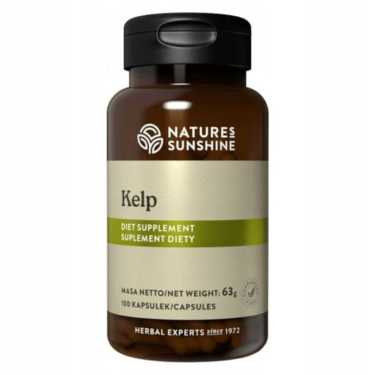 Kelp Nature's Sunshine - Naturalny jod z alg morskich - 100 kapsułek