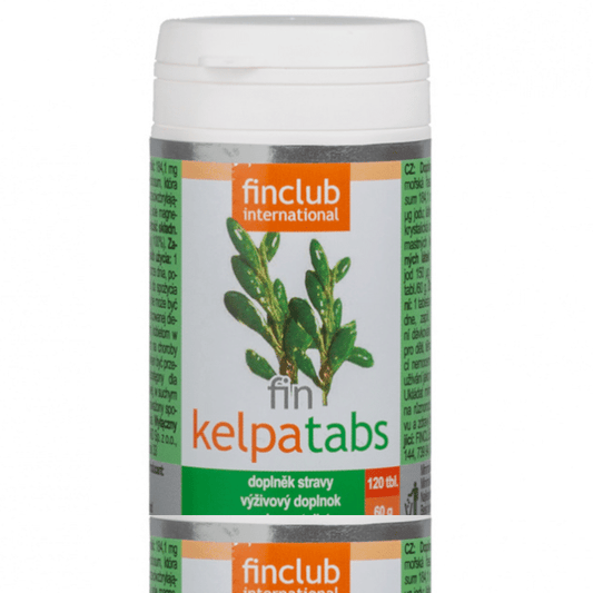 Kelpatabs NEW Finclub - Źródło jodu z alg morskich - 120 tabletek