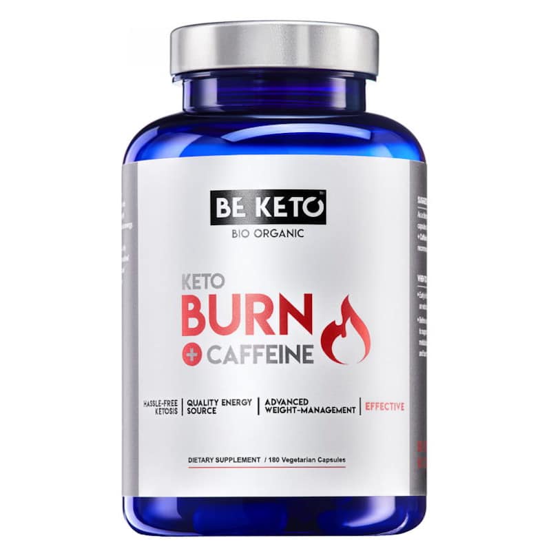 Spalacz tłuszczu Keto Burn z Kofeiną BeKeto - 180 kapsułek