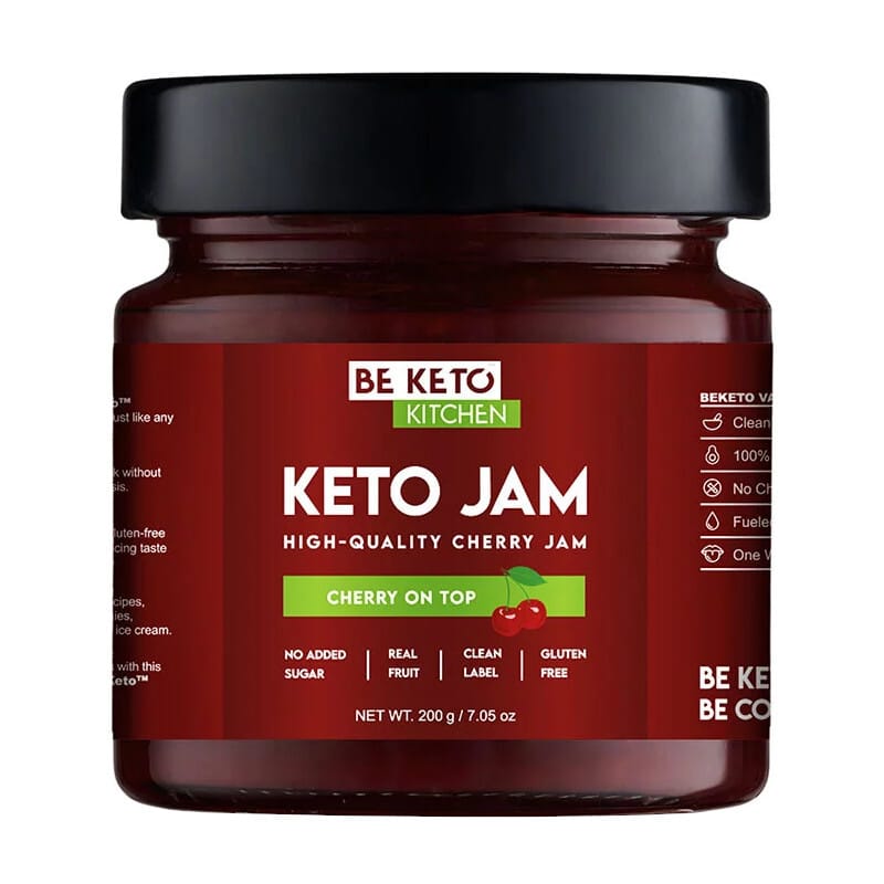 Keto Dżemy od Beketo - Smak bez Kompromisów i Minimalna Ilość Węglowodanów - 200 g (Smak: wisniowy)