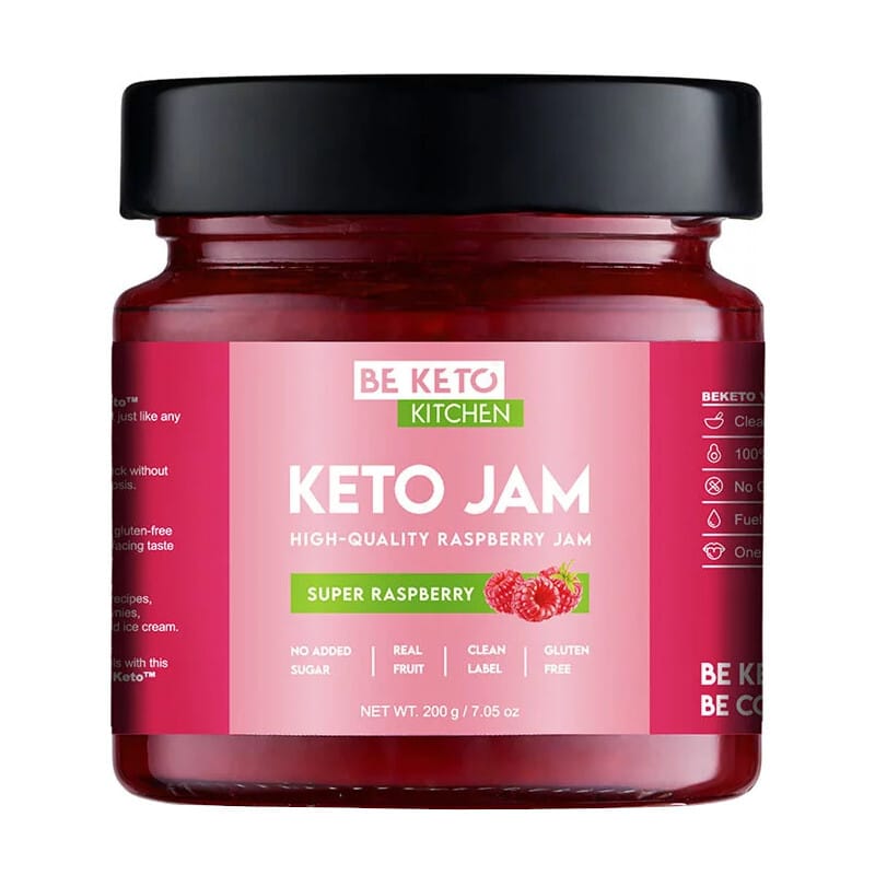 Keto Dżemy od Beketo - Smak bez Kompromisów i Minimalna Ilość Węglowodanów - 200 g (Smak: brzoskwiniowy)