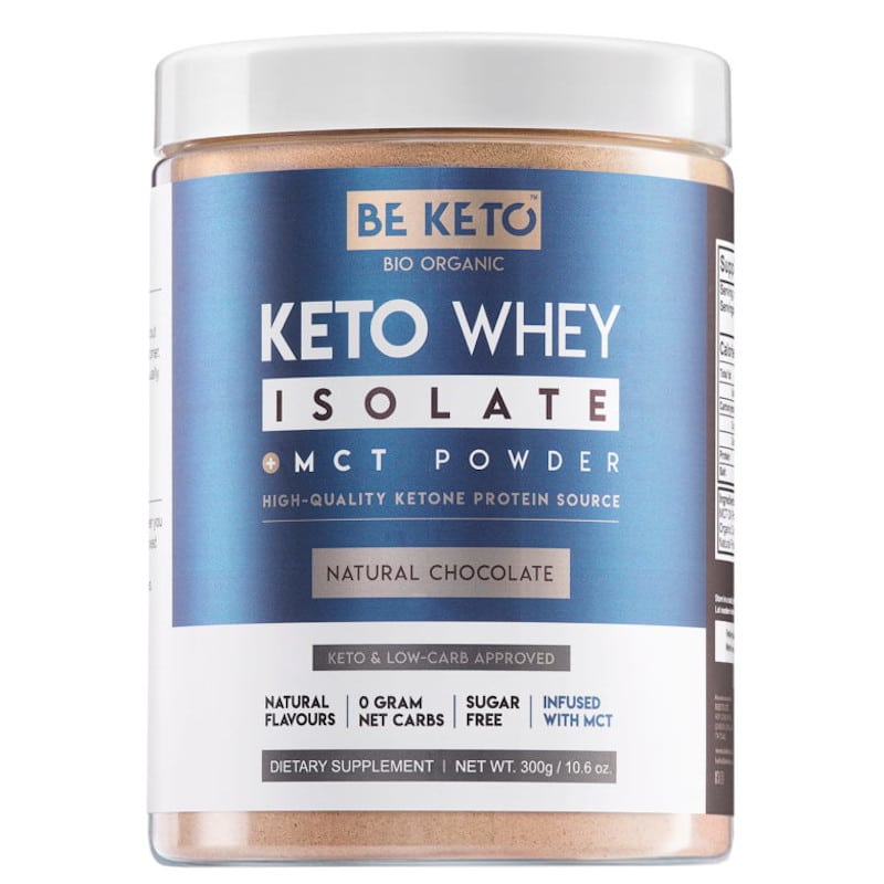 Keto Izolat Białka z olejem MCT BeKeto 300 g - Różne smaki (Smak: dzika-malina)