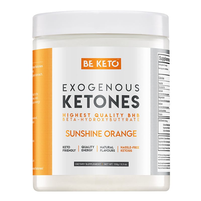 Ketony Egzogenne BeKeto w proszku 150 g - Różne smaki (Smak: tropikalne-mango)