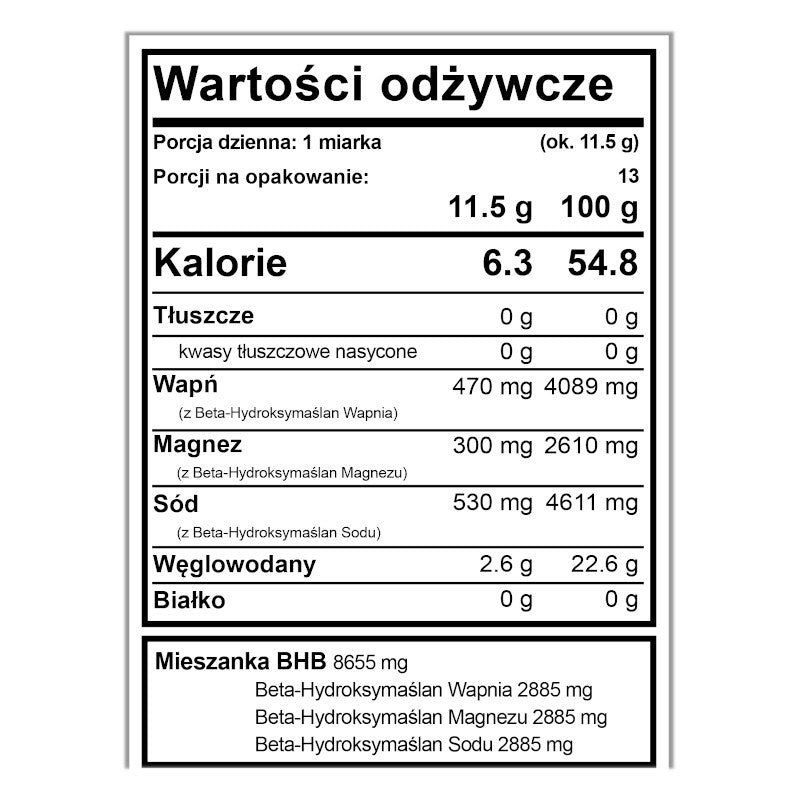 Ketony Egzogenne BeKeto w proszku 150 g - Różne smaki (Smak: soczysta-brzoskwinia)