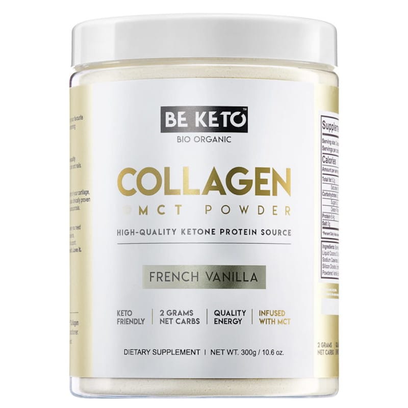 Kolagen z olejem MCT BeKeto w proszku 300 g - Różne smaki (Smak: naturalna-czekolada)