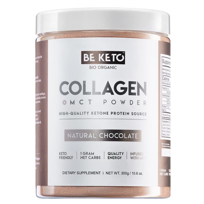 Kolagen z olejem MCT BeKeto w proszku 300 g - Różne smaki (Smak: swieza-truskawka)
