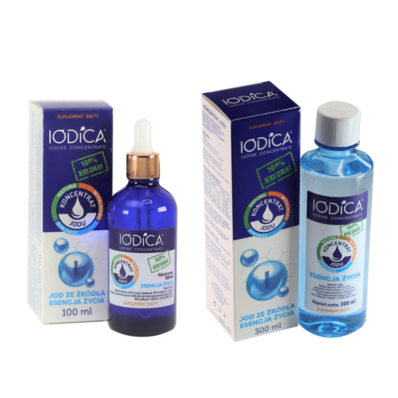 Iodica - Naturalny koncentrat jodu 100 ml lub 300 ml (Pojemnosc: 100-ml)