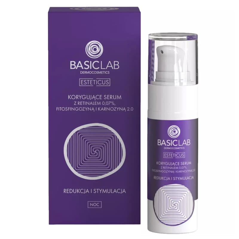 Korygujące serum BASICLAB - Kompleksowa Regeneracja i Ochrona Skóry - 30 ml