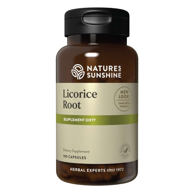 Korzeń Lukrecji Nature's Sunshine - Wspomaga układ oddechowy i odporność - 100 kapsułek