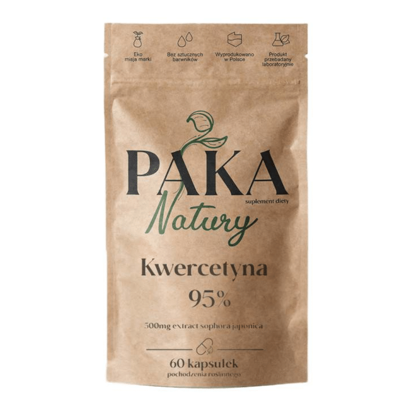 Kwercetyna 95% Paka Natury - Ekstrakt z Perełkowca japońskiego - 60 kapsułek