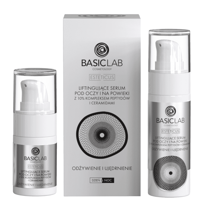 Liftingujące serum pod oczy i na powieki BASICLAB - Ujędrnienie i napięci - 15 ml, 30 ml (Pojemnosc: 30-ml)