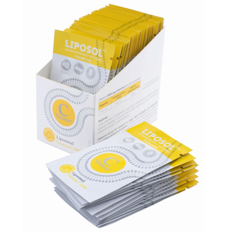 Liposomalna Witamina C 1000 LIPOSOL Aliness – Suplement diety w saszetkach – 40 saszetek