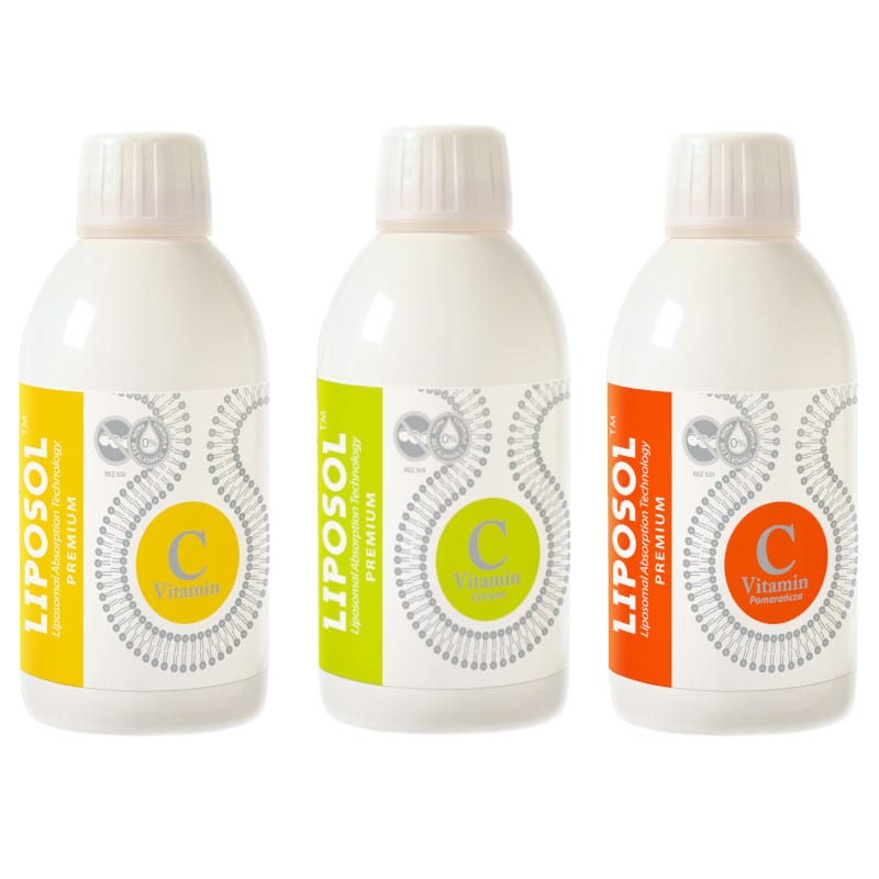 Liposomalna Witamina C 1000 LIPOSOL Aliness - Suplement diety w płynie - 250 ml (Smak: pomaranczowy)