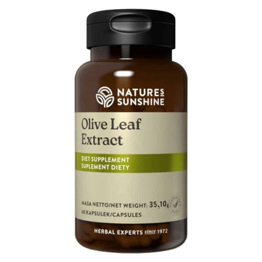 Olive Leaf Nature's Sunshine Liść Oliwny Ekstrakt - Wspiera układ odpornościowy - 60 kapsułek