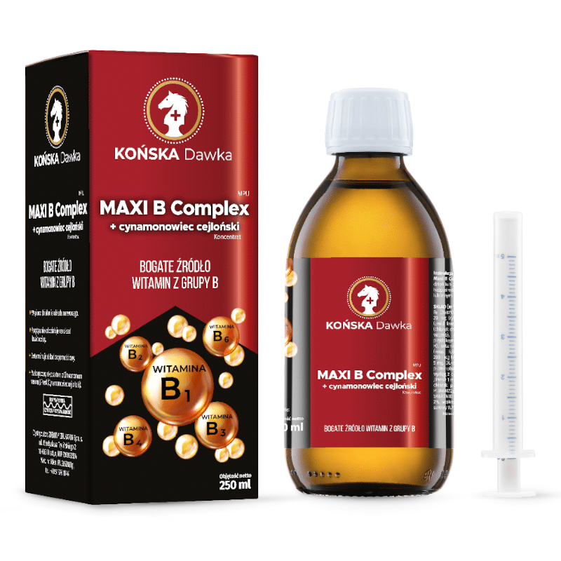 MAXI B Complex Końska Dawka - Cynamonowiec cejloński - 125 ml