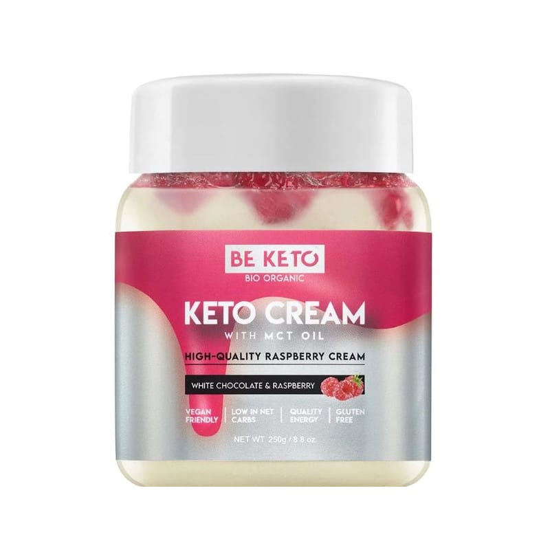 Keto Krem z Olejem MCT BeKeto - Różne Smaki 250 g (Smak: pekan-solony-karmel)