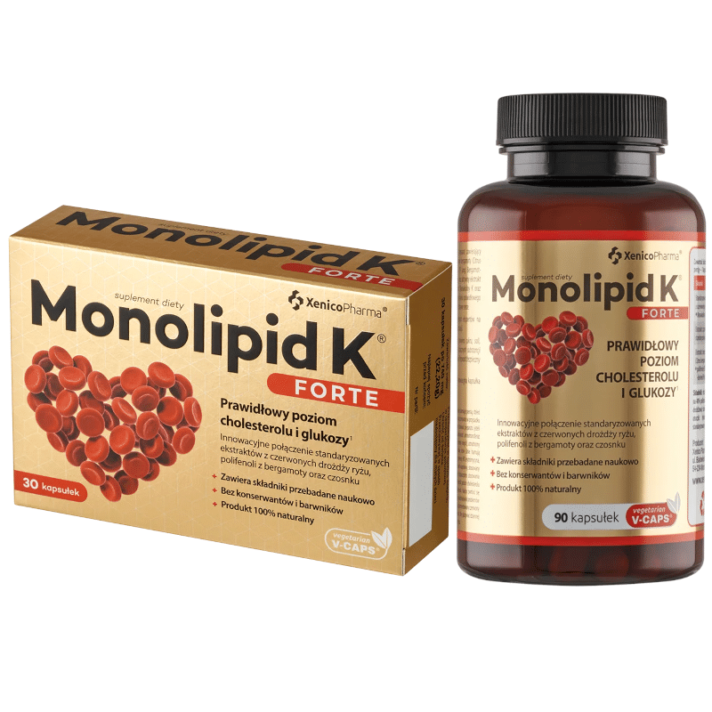 Monolipid K forte Xenico Pharma - Prawidłowy cholesterol (Opakowanie: 30-kapsulek)