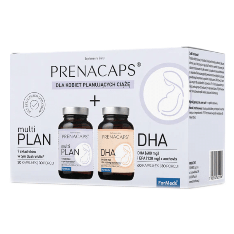 Multi plan DHA Prenacaps Formeds - Zestaw dla kobiet planujących ciążę - 2 x 60 kapsułek
