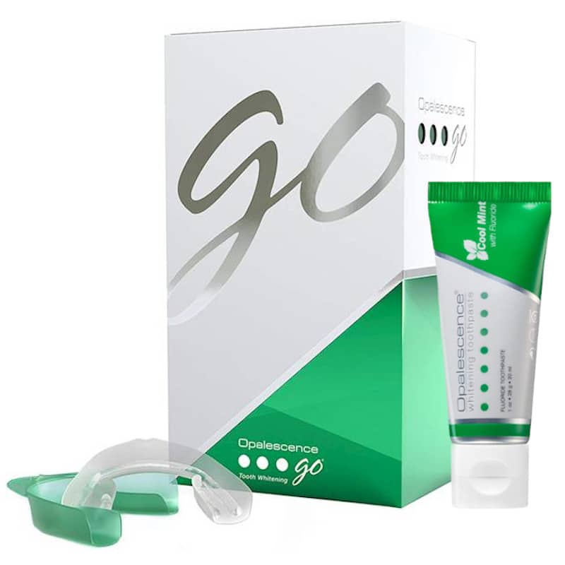 Nakładki wybielające zęby Opalescence Go 6% zestaw 10 kompletów + pasta 28 g (Smak: mieta)