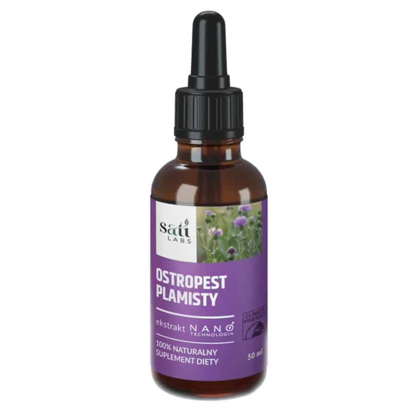 Nano Ostropest plamisty SATI Labs - Wspiera wątrobę i pracę serca - 50 ml
