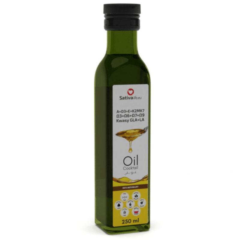 Oil Coctail Sativa Life - Kompleks olejów i witamin dla Twojego zdrowia - 250 ml