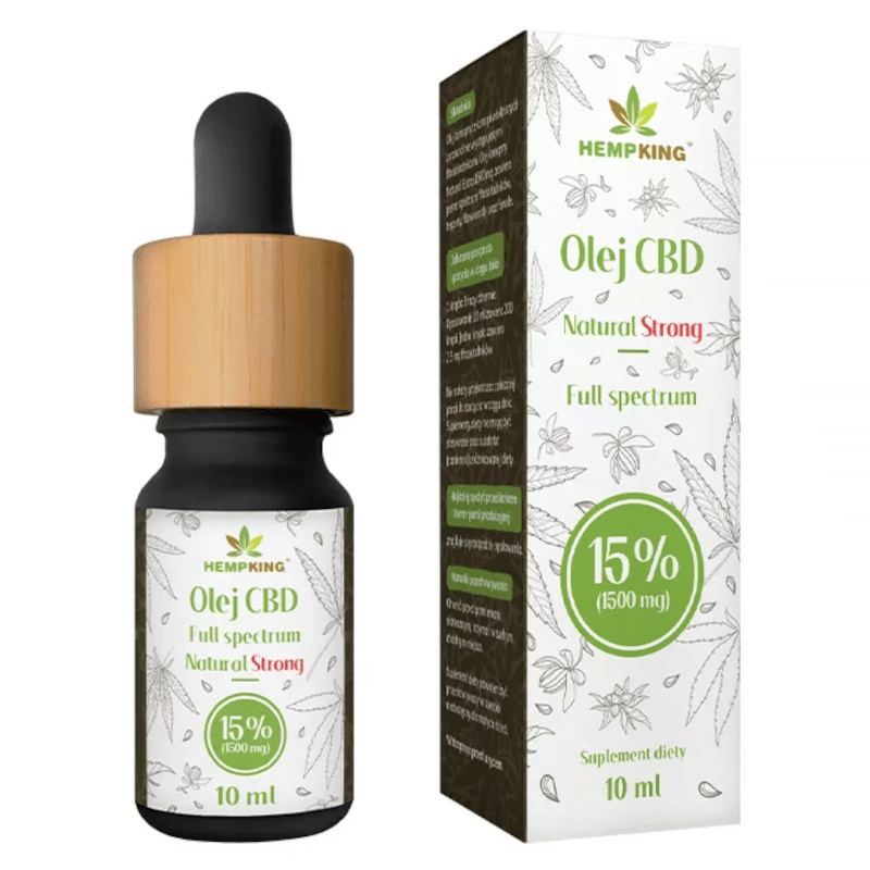 Olej CBD 15% HempKing -  Natural Strong - 10 ml