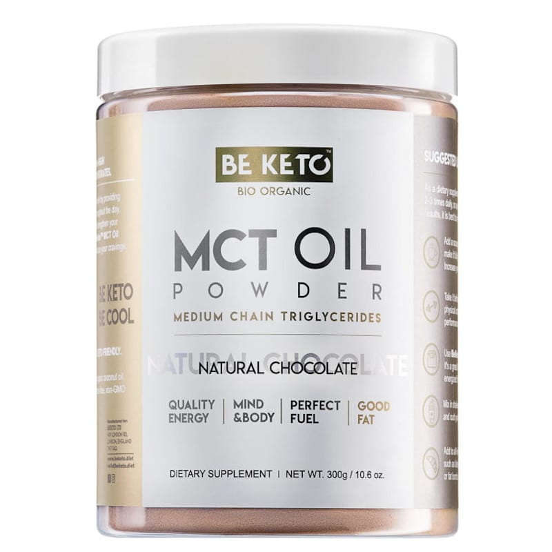 Olej MCT BeKeto w proszku 300 g - Różne smaki (Smak: naturalna-czekolada)