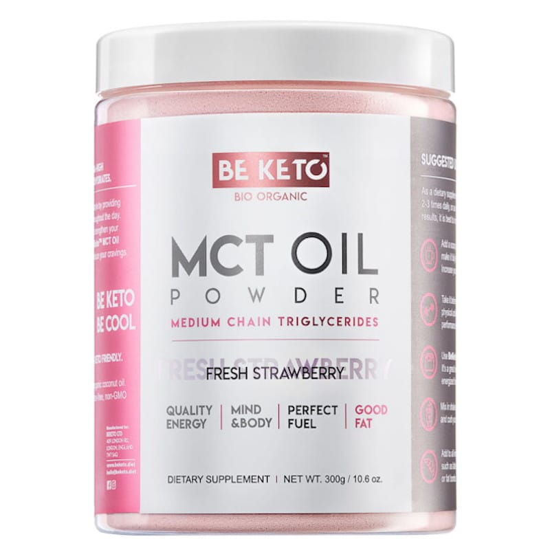 Olej MCT BeKeto w proszku 300 g - Różne smaki (Smak: kokos-biala-czekolada)